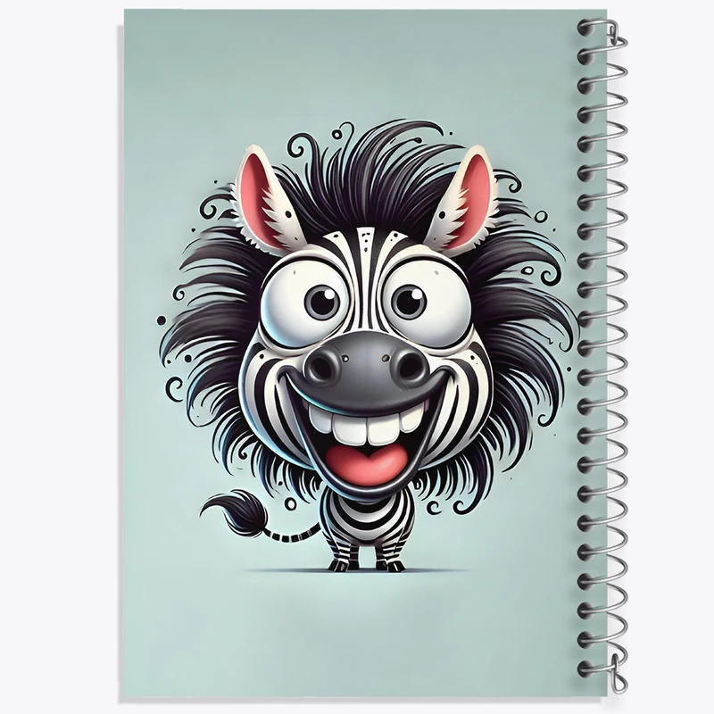 دفتر نقاشی 50 برگ خندالو طرح گورخر بامزه کد N7075