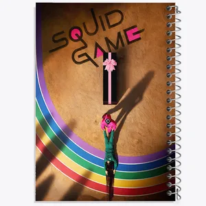 دفتر مشق 100 برگ خندالو طرح بازی مرکب (Squid Game) کد F10135