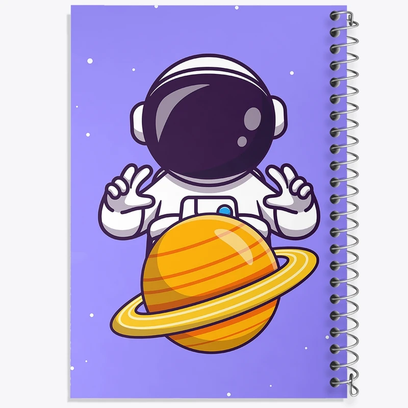 دفتر طراحی 50 برگ خندالو طرح فضانورد کد 25085