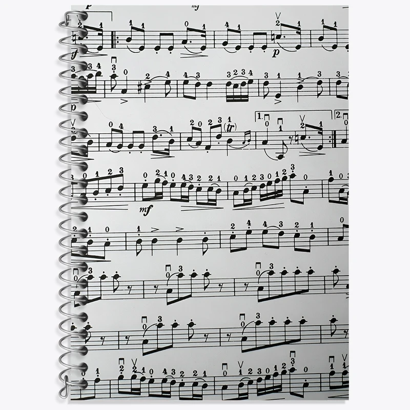 دفتر زبان 50 برگ خندالو مدل سه خط طرح نت موسیقی کد N8082