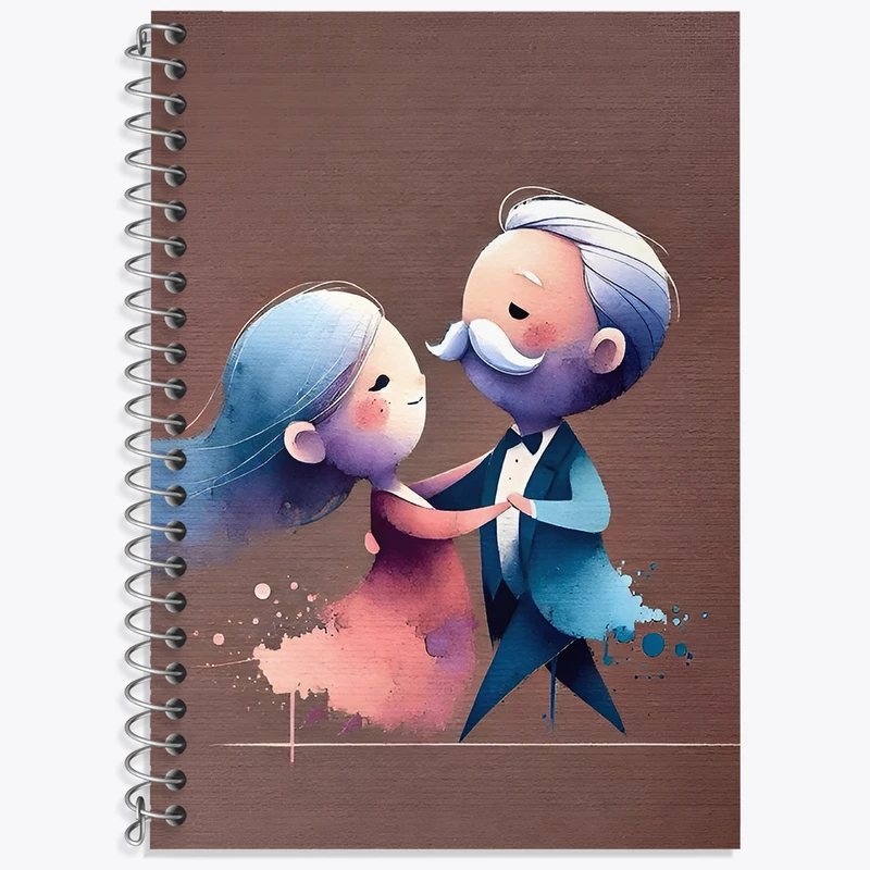 دفتر نت موسیقی 50 برگ خندالو طرح عاشقانه کد N6995