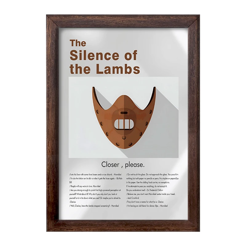 تابلو خندالو طرح سکوت بره‌ها (The Silence of the Lambs) کد F13829