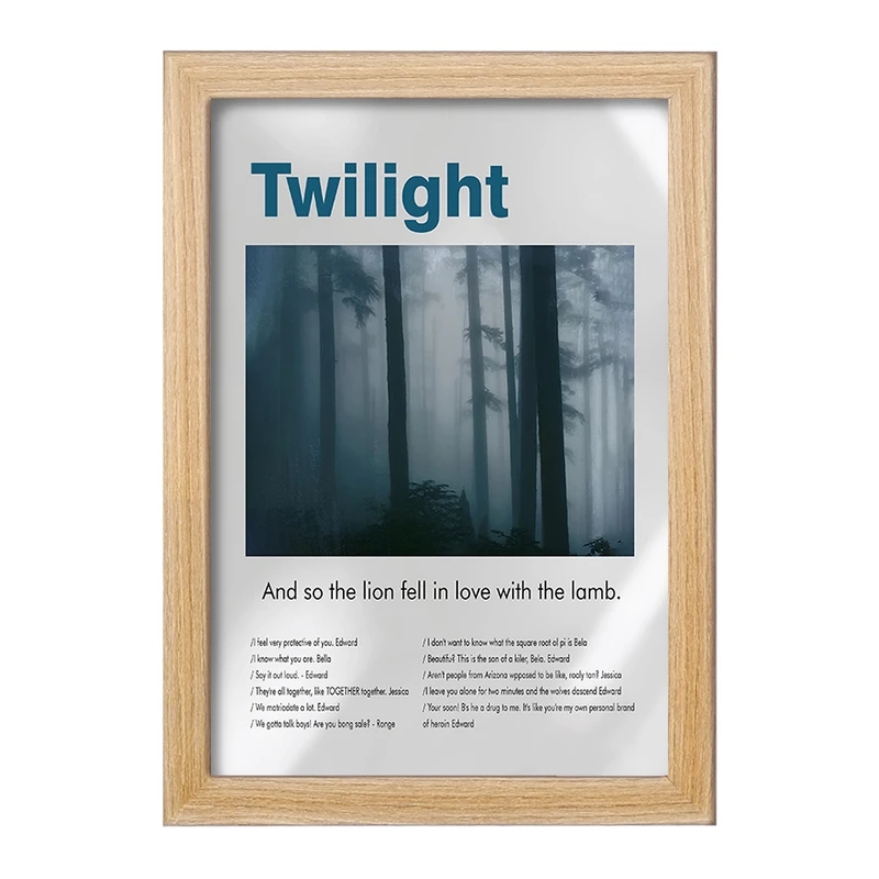 تابلو خندالو طرح گرگ ‌ومیش (The Twilight) کد F13853