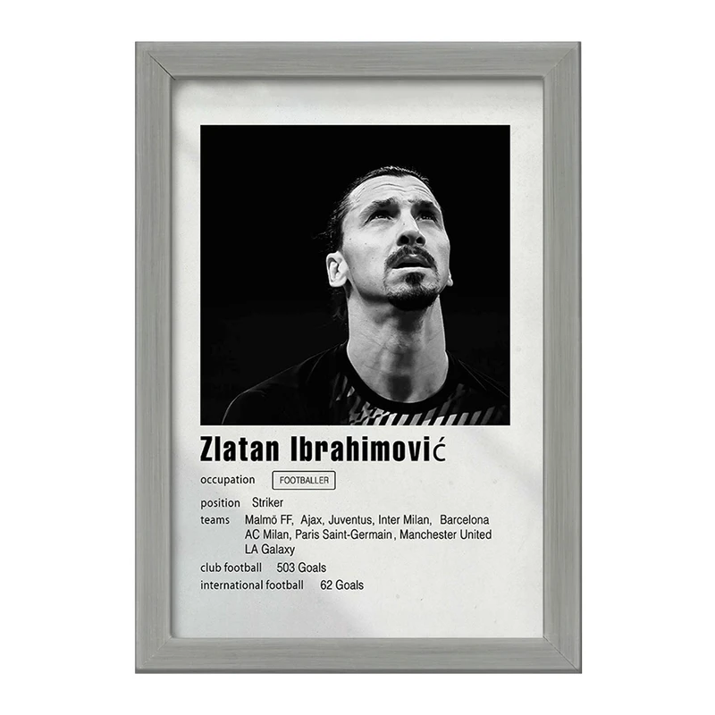 تابلو خندالو طرح زلاتان ابراهيموفيتش (Zlatan Ibrahimović) کد F11248