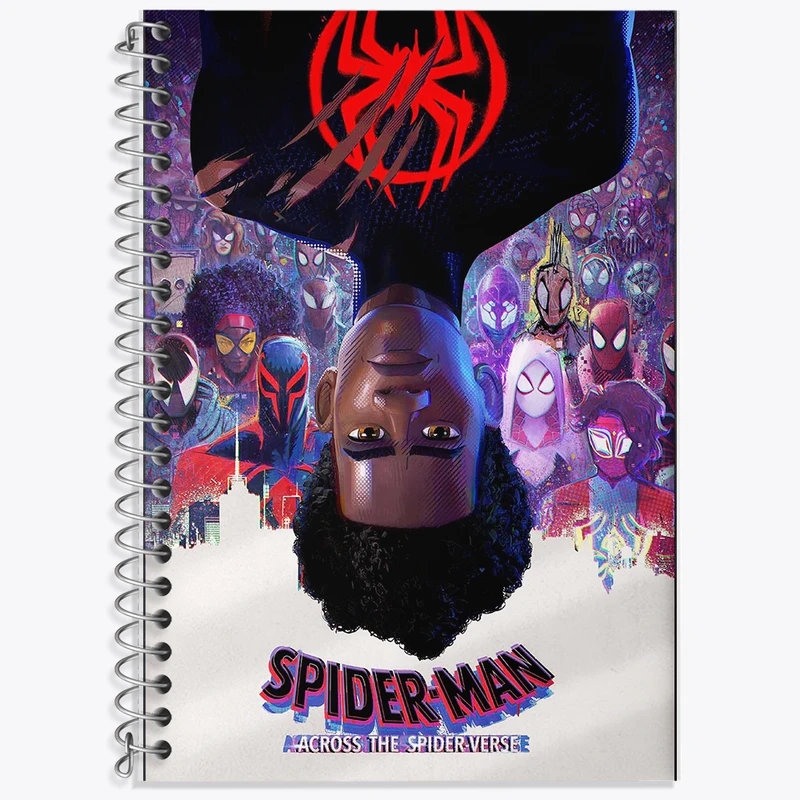 دفتر زبان 50 برگ خندالو مدل دو خط طرح اسپایدر من (Spider Man) کد F11933