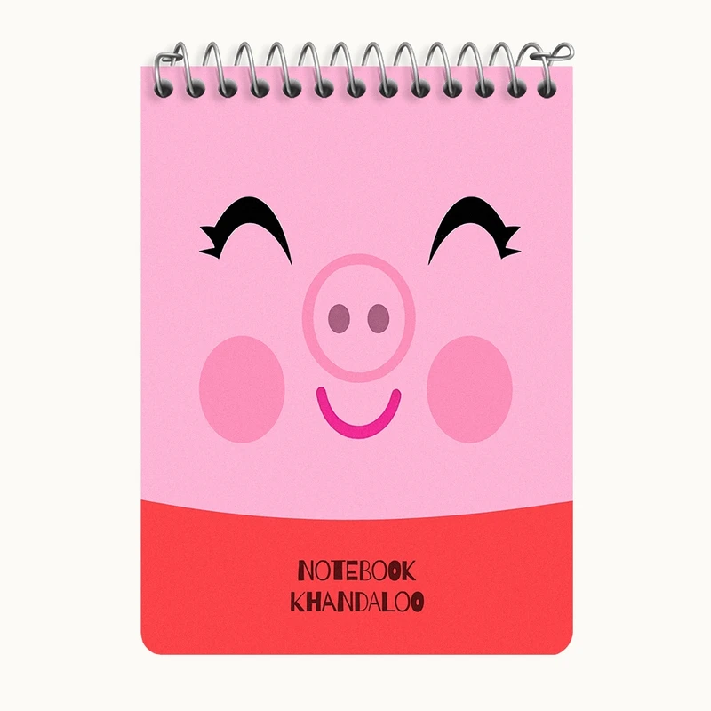 دفتر یادداشت 50 برگ خندالو طرح خوک بانمک کد N7206