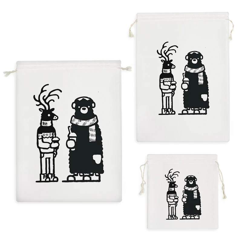 نظم دهنده خندالو مدل خرس و گوزن در زمستان کد 5127 مجموعه 3 عددی