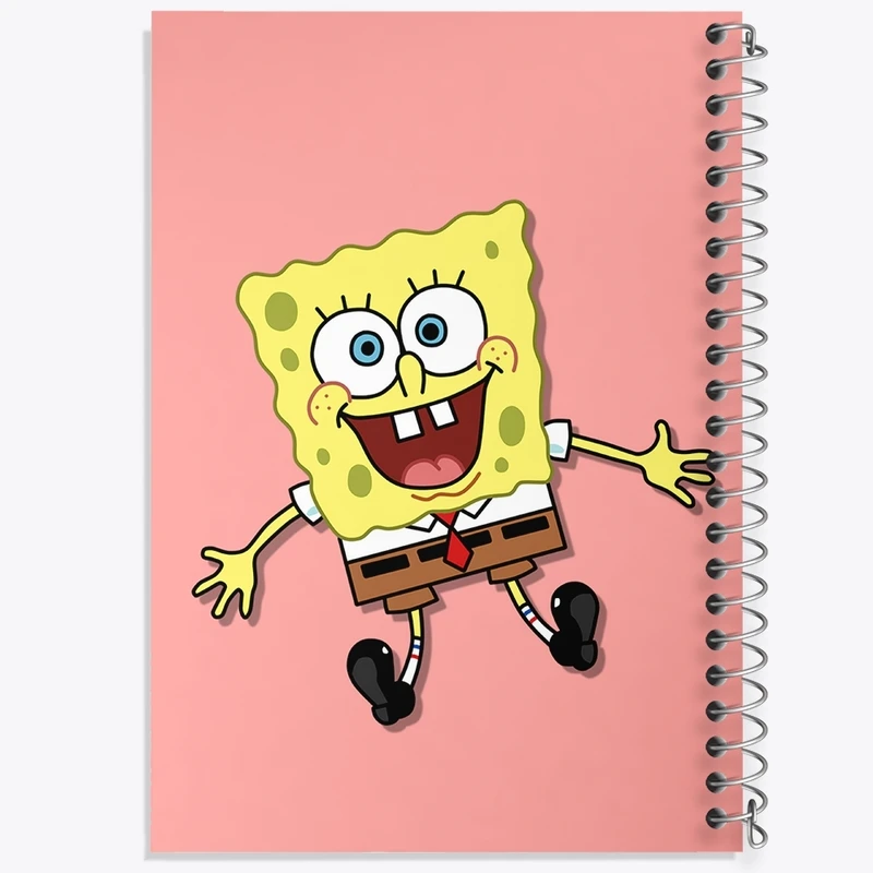 دفتر طراحی 50 برگ خندالو طرح باب اسفنجی کد F1854