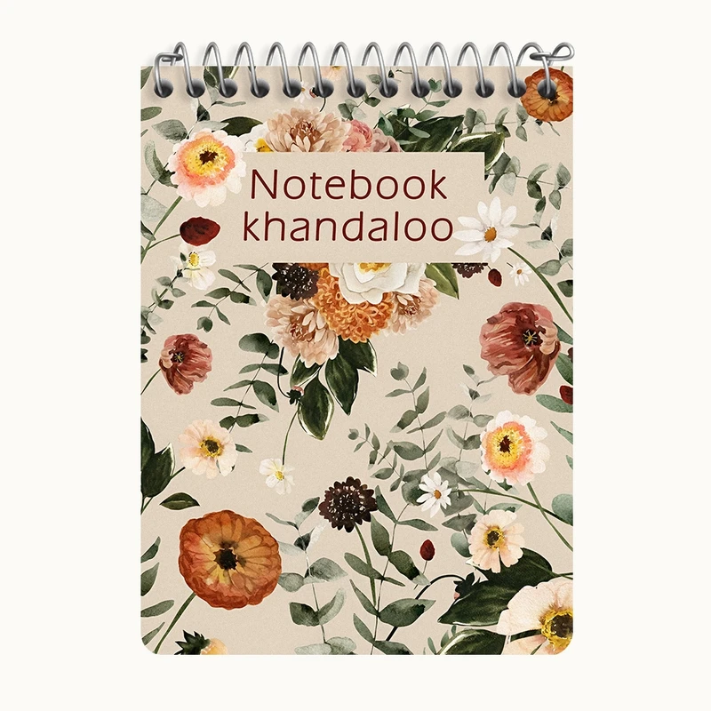 دفتر یادداشت 50 برگ خندالو طرح گل گلی کد N5307
