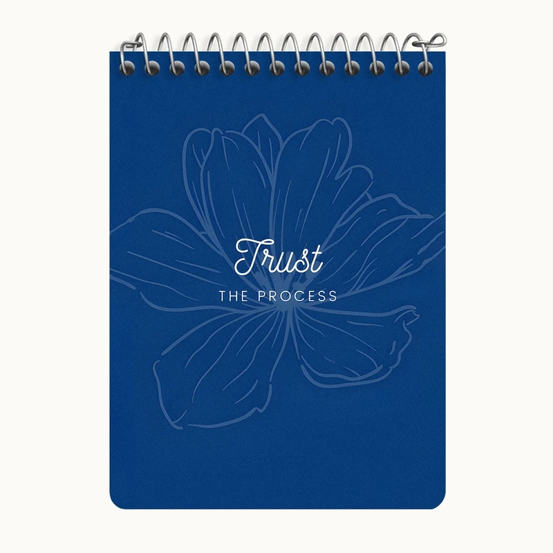دفتر یادداشت 50 برگ خندالو طرح Trust The Process کد N6900