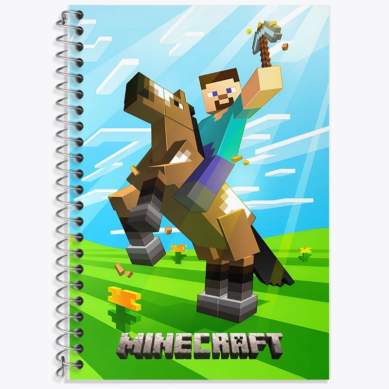 دفتر لغت 50 برگ خندالو طرح ماینکرافت (Minecraft) کد F14083