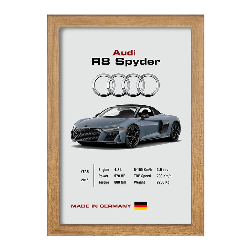 تابلو خندالو طرح آئودی (Audi) کد F13483