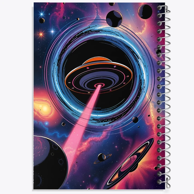 دفتر لیست خرید 50 برگ خندالو طرح سفینه فضایی کد F9480