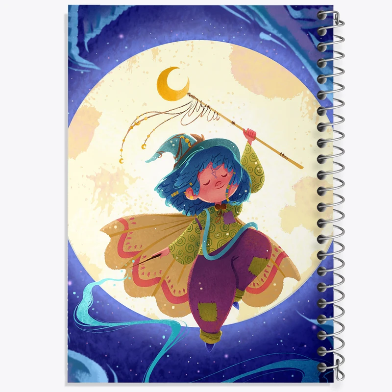 دفتر مشق 100 برگ خندالو طرح دختر جادوگر کد N6153