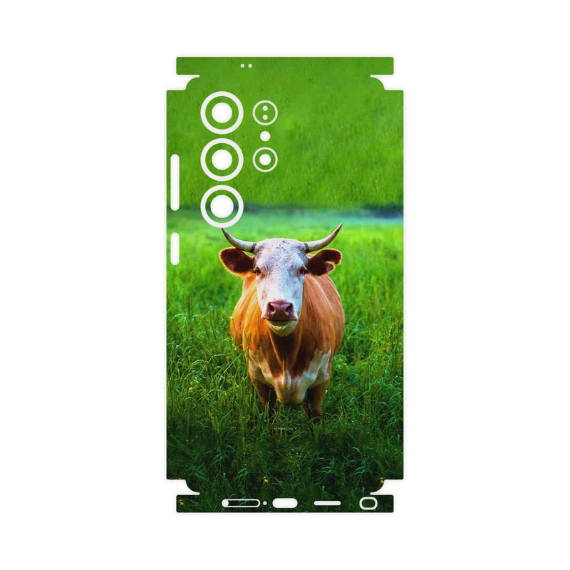 برچسب پوششی ماهوت مدل Cow-FullSkin مناسب برای گوشی موبایل سامسونگ Galaxy S25 Ultra