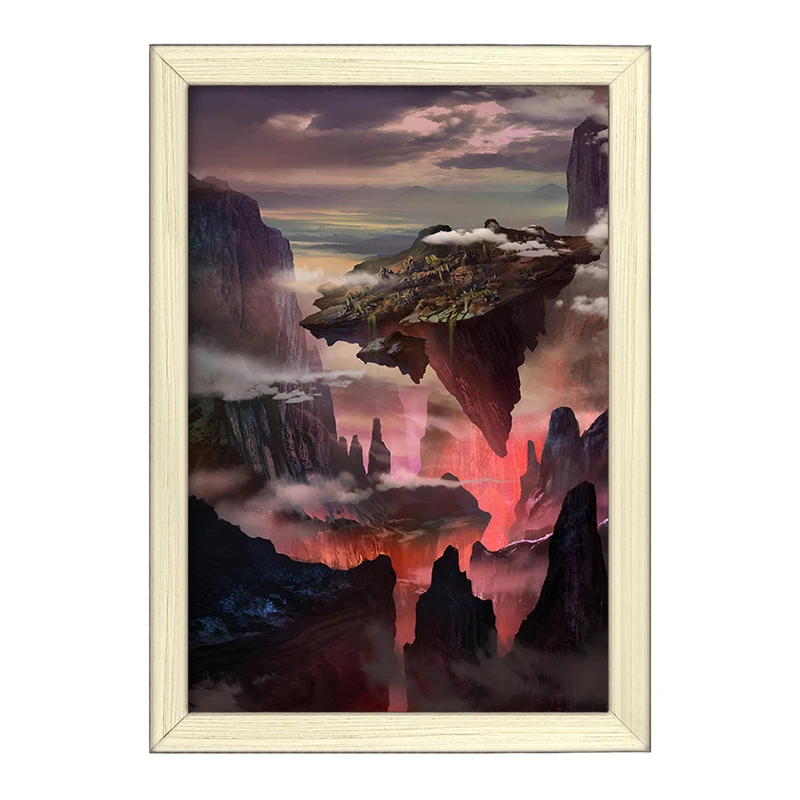 تابلو خندالو طرح کوه های آتشقشانی کد F12515