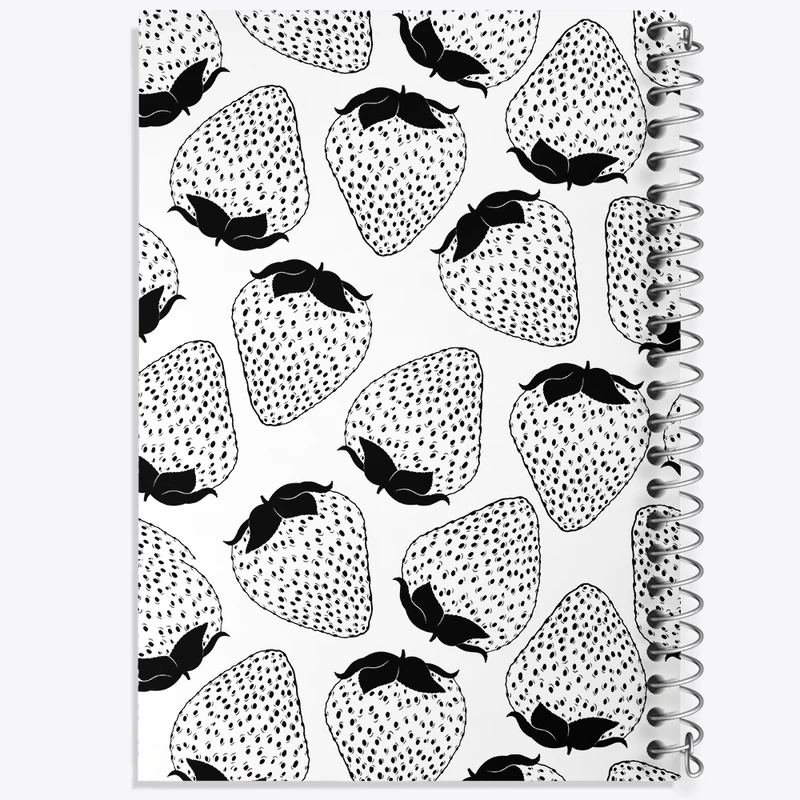 دفتر طراحی 50 برگ خندالو طرح توت فرنگی کد N637