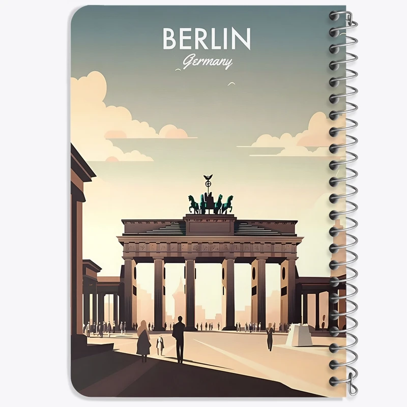 دفتر یادداشت 50 برگ خندالو طرح برلین (Berlin) کد F6322
