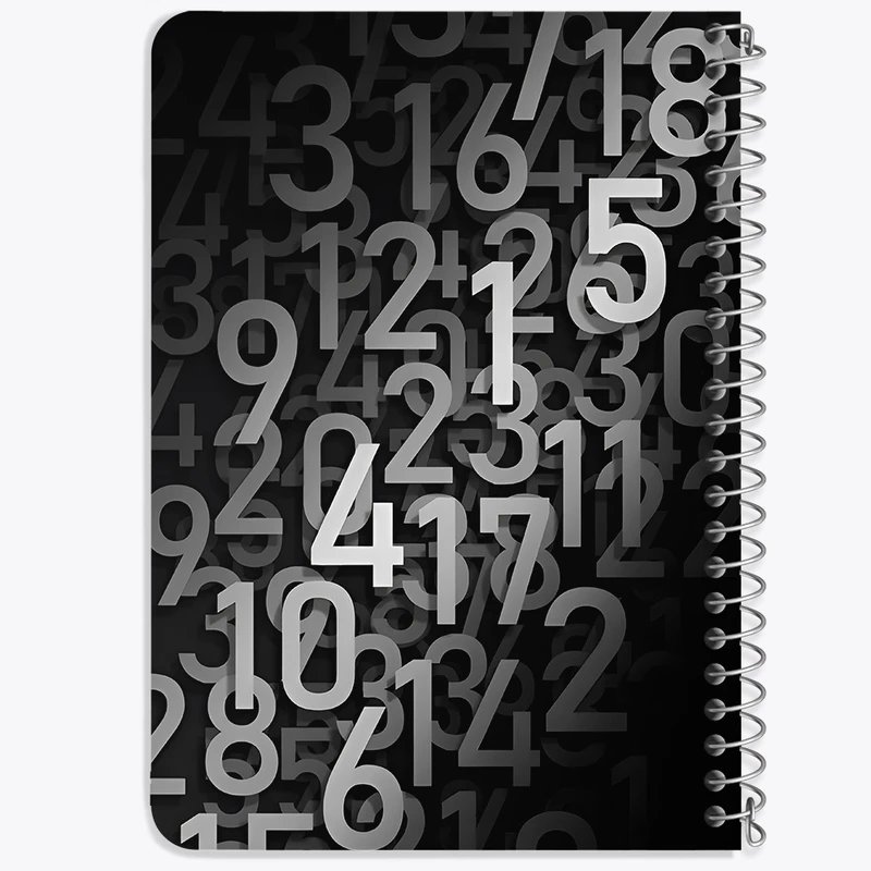 دفتر یادداشت 50 برگ خندالو طرح اعداد و ریاضی کد N7094