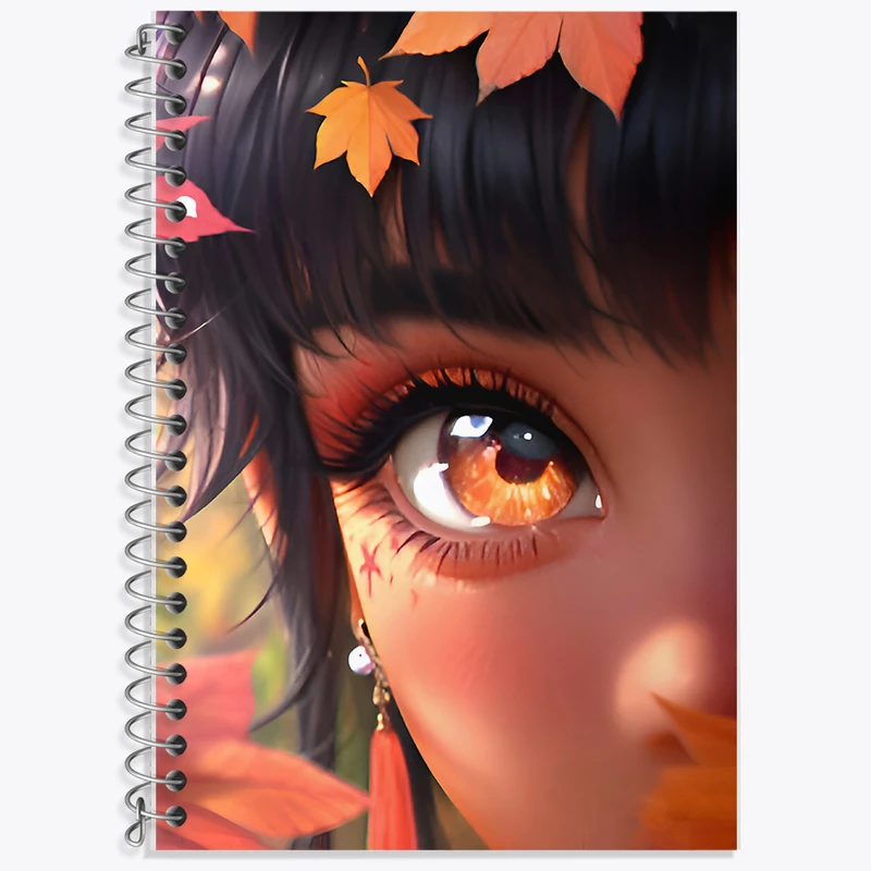 دفتر زبان 50 برگ خندالو مدل دو خط طرح دخترانه کد F9551