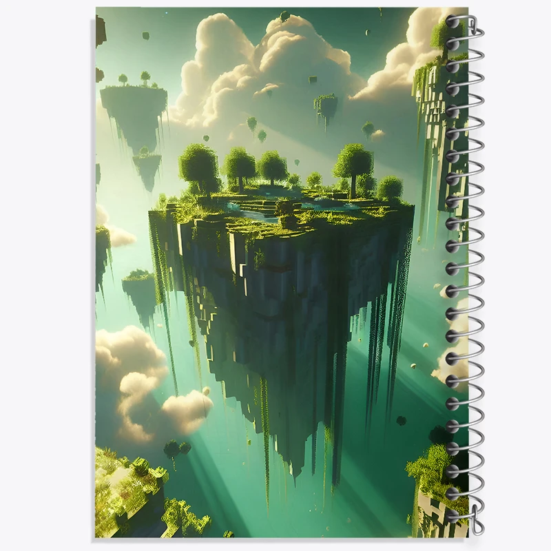 دفتر مشق 100 برگ خندالو طرح ماینکرافت (Minecraft) کد F3540