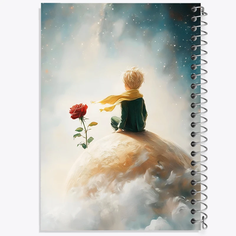 دفتر مشق 100 برگ خندالو طرح شازده کوچولو کد F8876