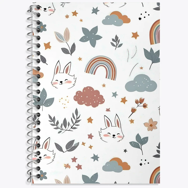 دفتر نت موسیقی 50 برگ خندالو طرح پترن خرگوش کد N6808