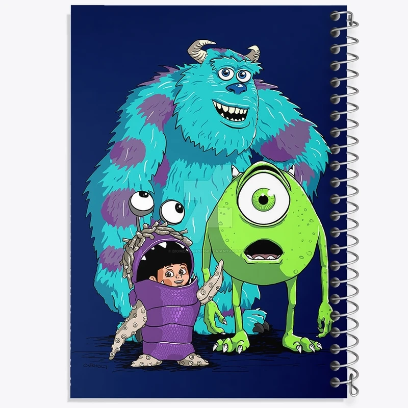 دفتر طراحی 50 برگ خندالو طرح کارخانه هیولاها کد F2169