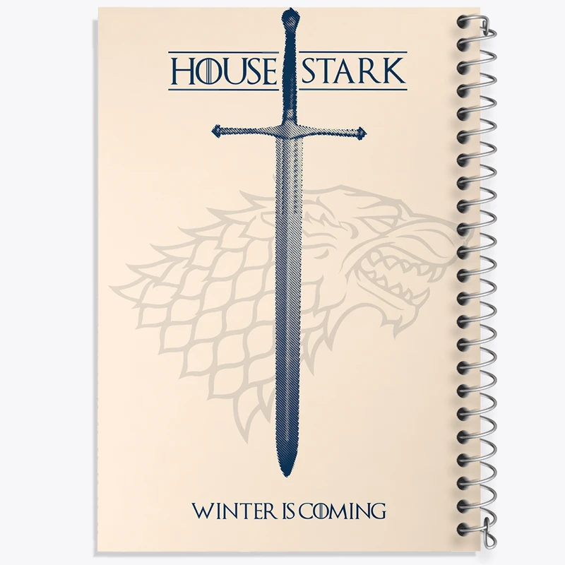 دفتر مشق 100 برگ خندالو طرح بازی تاج و تخت (Game Of Thrones) کد F10150