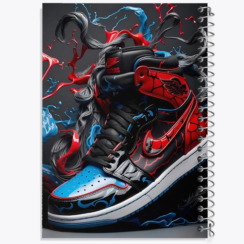 دفتر شطرنجی 50 برگ خندالو طرح کتونی نایکی کد F3817