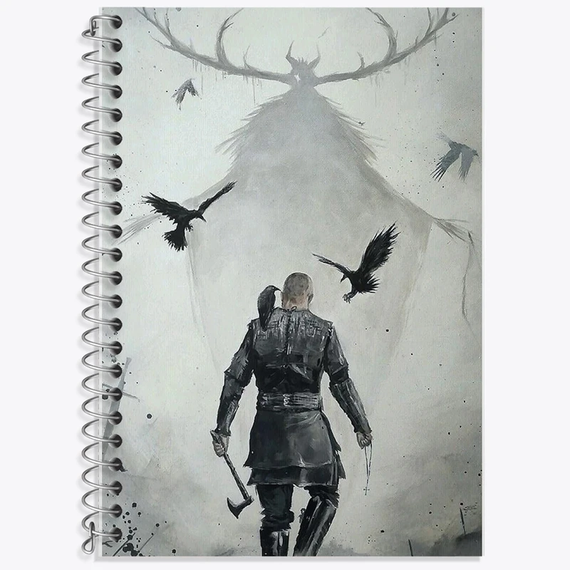 دفتر لغت 50 برگ خندالو طرح وایکینگ ها (Vikings) کد F13617