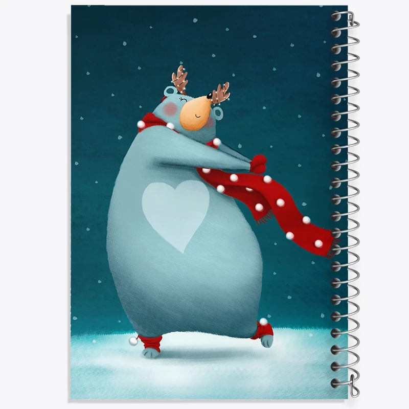 دفتر طراحی 50 برگ خندالو طرح خرس قطبی کد N4710