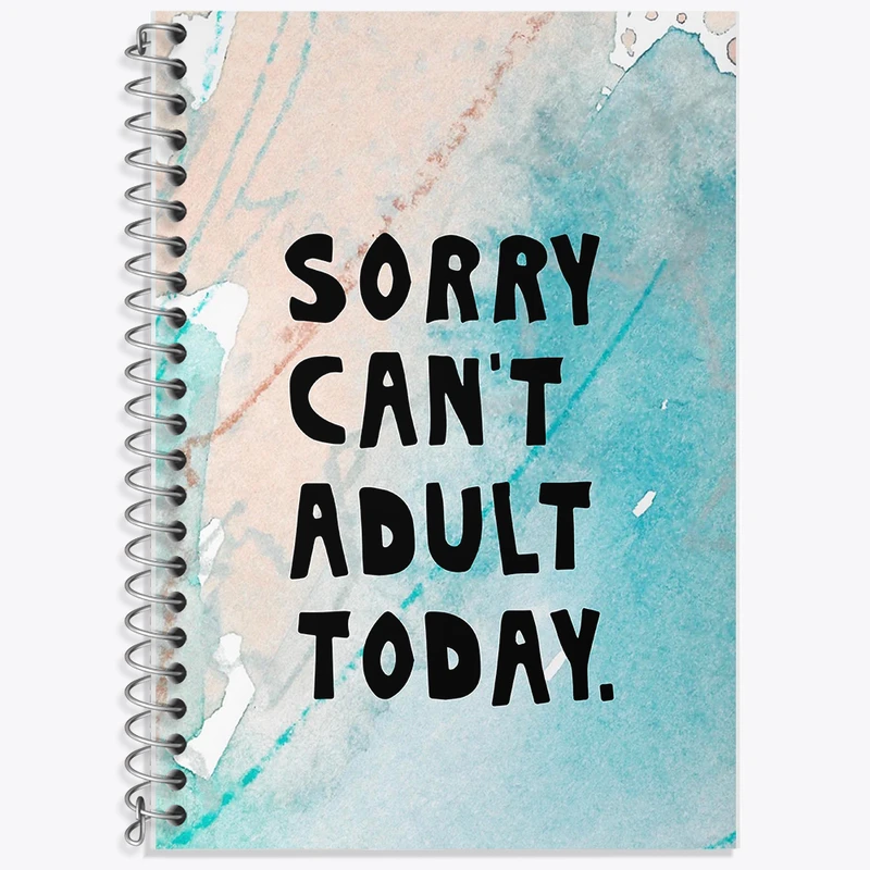 دفتر نت موسیقی 50 برگ خندالو طرح Sorry Can't Adult Today کد F11411