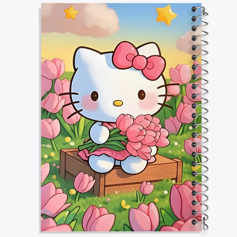 دفتر طراحی 50 برگ خندالو طرح هلو کیتی (Hello Kitty) کد F12712