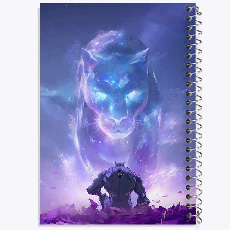 دفتر ژورنال نویسی 50 برگ خندالو مدل نقطه ای طرح Black Panther کد F10740