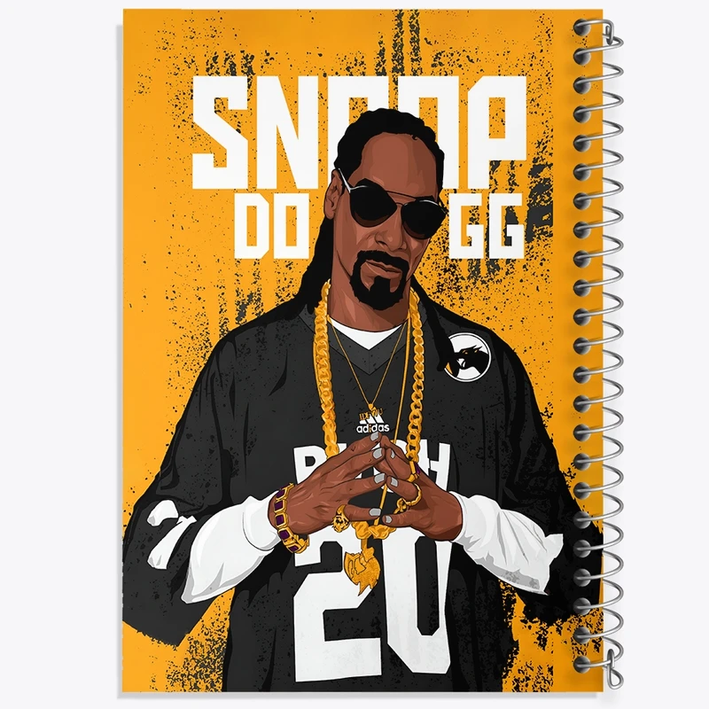 دفتر شطرنجی 50 برگ خندالو طرح اسنوپ داگ (Snoap Dog) کد F4635