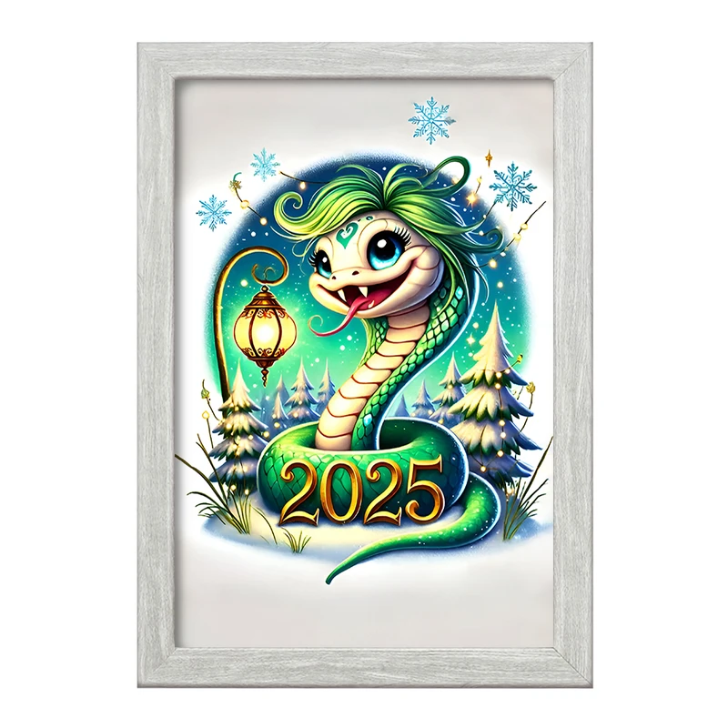 تابلو خندالو طرح سال مار 2025 میلادی کد F7550