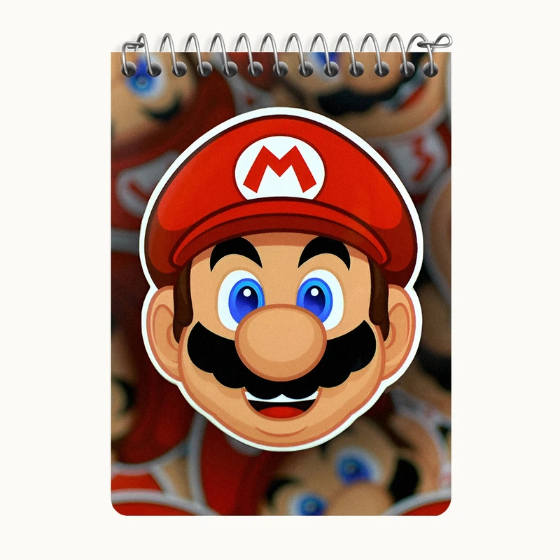 دفتر یادداشت 50 برگ خندالو طرح (Mario) سوپر ماریو کد N8948