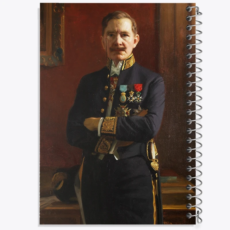 دفتر شطرنجی 50 برگ خندالو طرح سلف پرتره برنهارد اوستر من کد F12258