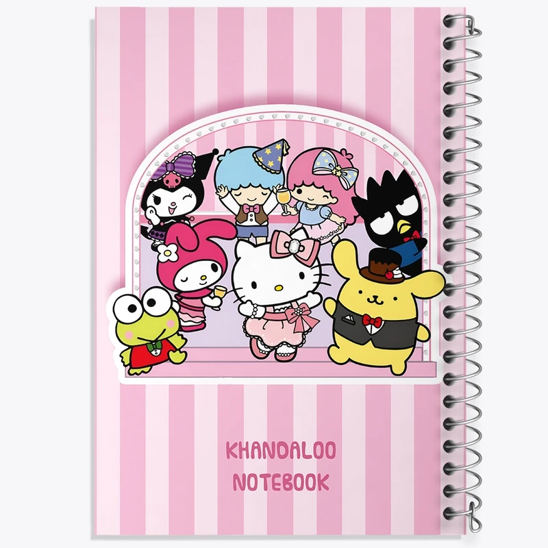 دفتر ژورنال نویسی 50 برگ خندالو مدل نقطه ای طرح کرومی و دوستان کد N9084