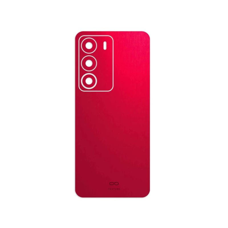 برچسب پوششی ماهوت مدل Matte-Warm-Red مناسب برای گوشی موبایل ریلمی C71