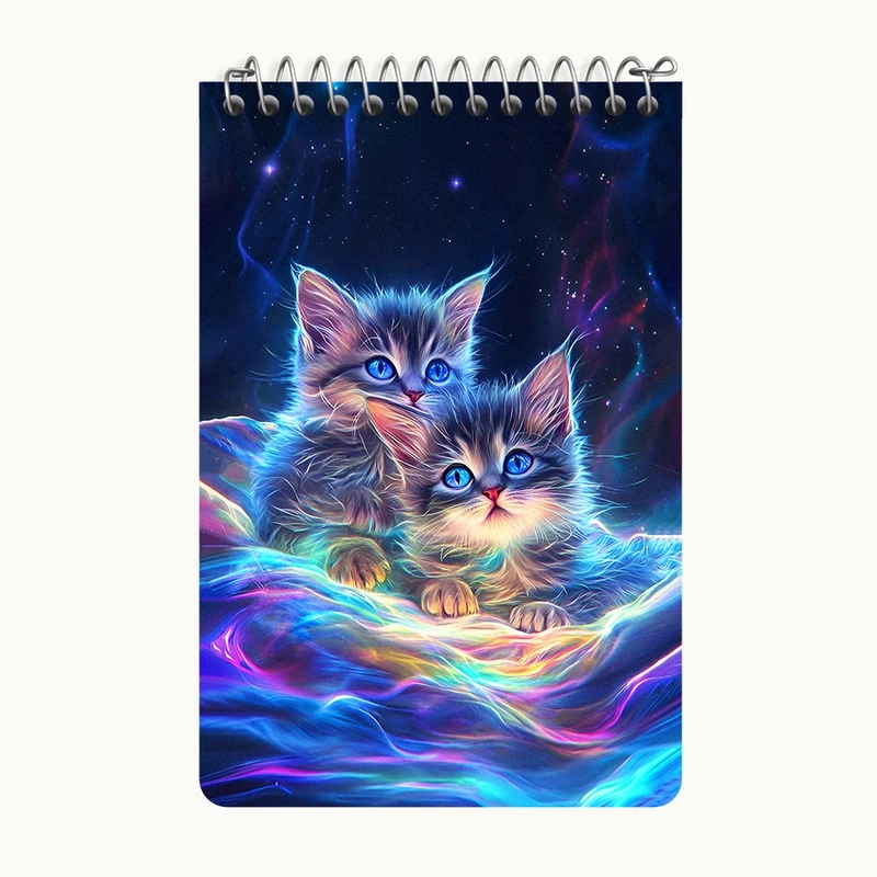 دفتر یادداشت 50 برگ خندالو طرح گربه های بامزه کد F12089