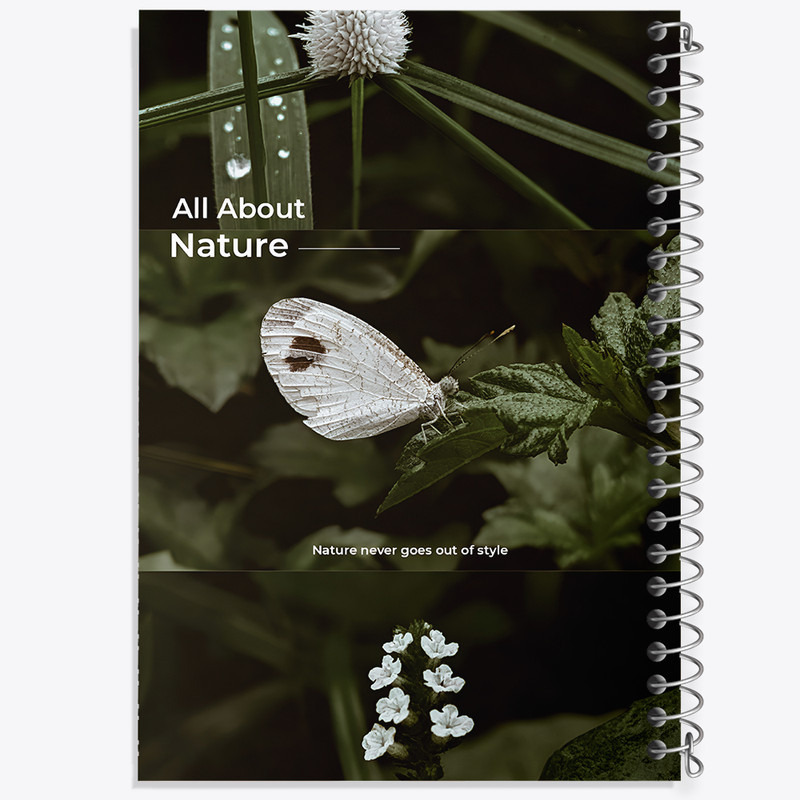 دفتر مشق 100 برگ خندالو طرح All About Nature کد F13653