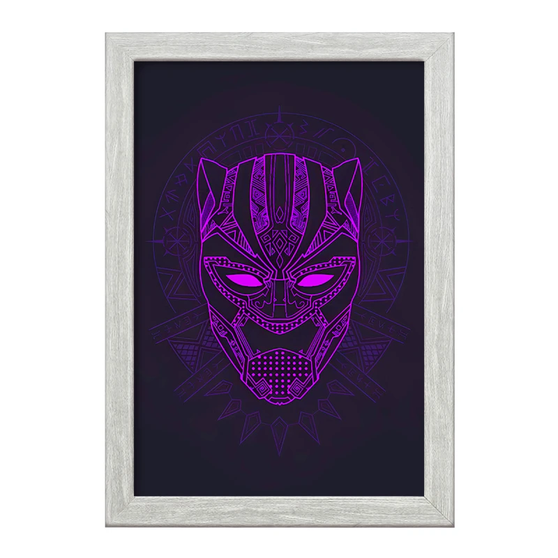 تابلو خندالو طرح پلنگ سیاه (Black Panther) کد F7455