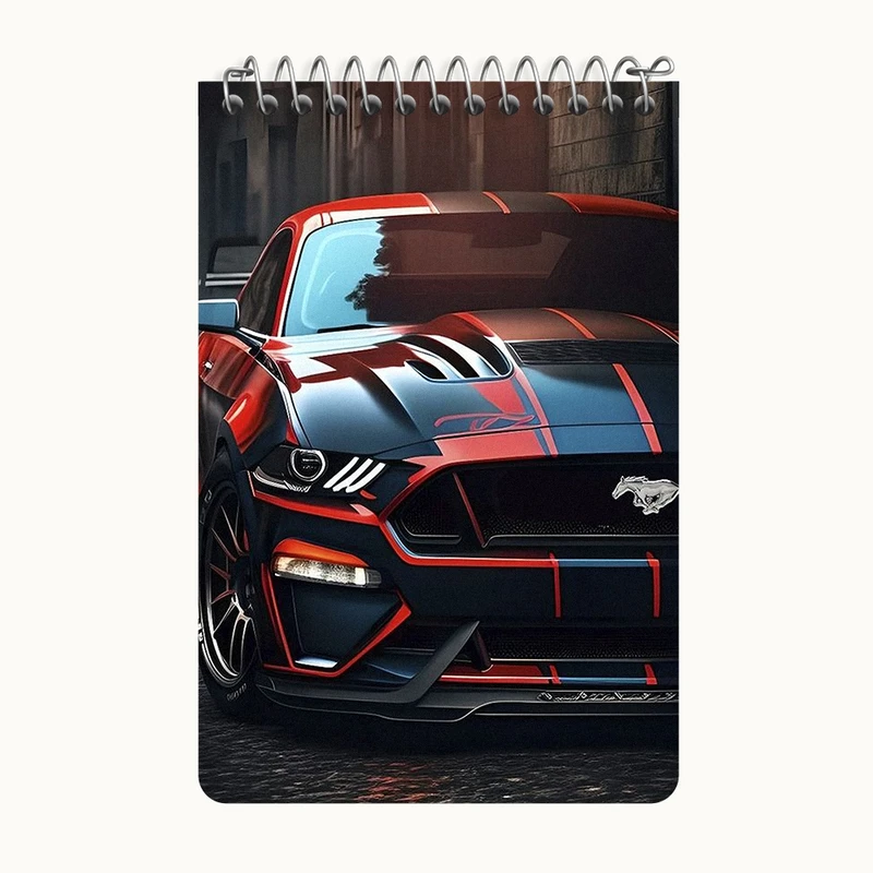 دفتر یادداشت 50 برگ خندالو طرح ماشین اسپرت کد F2949