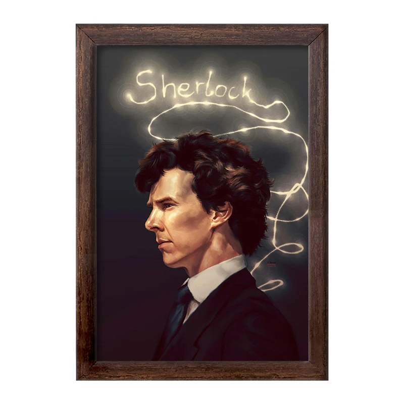 تابلو خندالو طرح شرلوک هولمز Sherlock Holmes  کد 10163