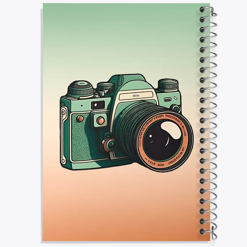 دفتر طراحی 50 برگ خندالو طرح دوربین عکاسی کد F3663