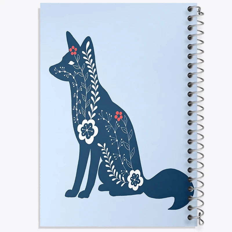 دفتر شطرنجی 50 برگ خندالو طرح روباه کد N6884