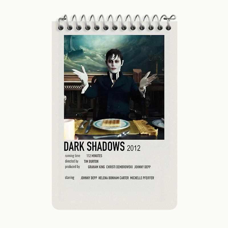 دفتر یادداشت 50 برگ خندالو طرح سایه‌های تاریک (Dark Shadows) کد F13302
