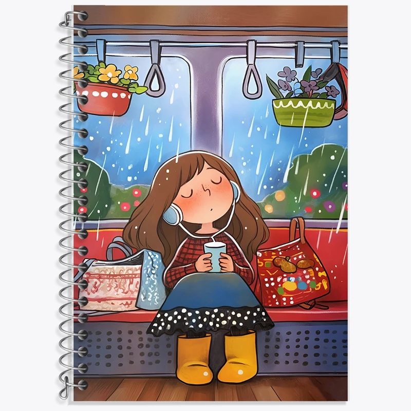 دفتر لغت 50 برگ خندالو طرح دخترانه کد F12883